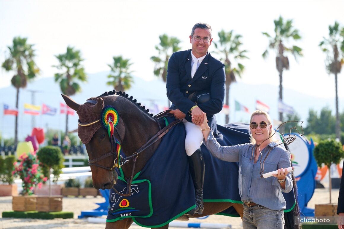 Yves Vanderhasselt and Nikita van de Koekelberg top the 
CSI3* 1.50m  Grand Prix presented by Oliva Nova Beach & Golf Resort
at Autumn MET I 2023