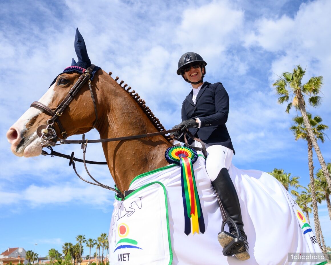10c3e2ff-451b-668c-73ae-0e9555ce1841 Home win for Teresa Blazquez-Abascal and Nasa de Toxandria in theCSI3* 1.50m CHG Grand Prix at Spring MET IV 2025