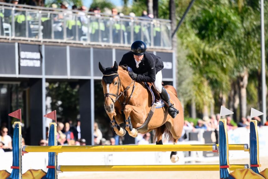 Dennis van den Brink and La Rouge JT dominate the CSI2 1.45m Grand Prix presented by Dammann Reitplatz- u. Sportplatzbau GmbH