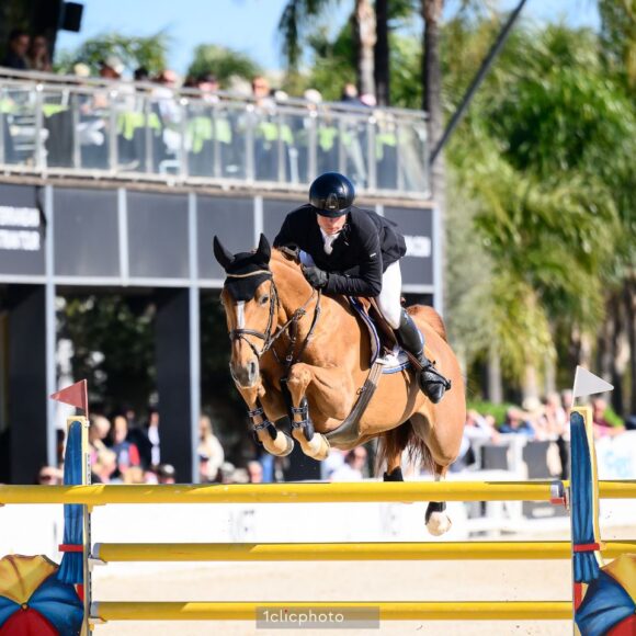 Dennis van den Brink and La Rouge JT dominate the CSI2 1.45m Grand Prix presented by Dammann Reitplatz- u. Sportplatzbau GmbH